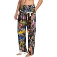 thumbnail image 4 of Mens Pajama Pants Ultra Soft Comfy Lounge Sleep Pants Print Loose Casual Bottoms Loungewear, 4 of 8