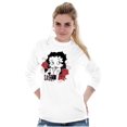 thumbnail image 4 of Betty Boop Sassy Flirty Cartoon Women's Long Sleeve T Shirt Brisco Brands L, 4 of 6