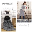 thumbnail image 7 of Yesfashion Carpets Area Rugs Washable 1150gsm Chenille B Wash Back folding Printed carpet -boho Black tone 8*10ft, 7 of 7