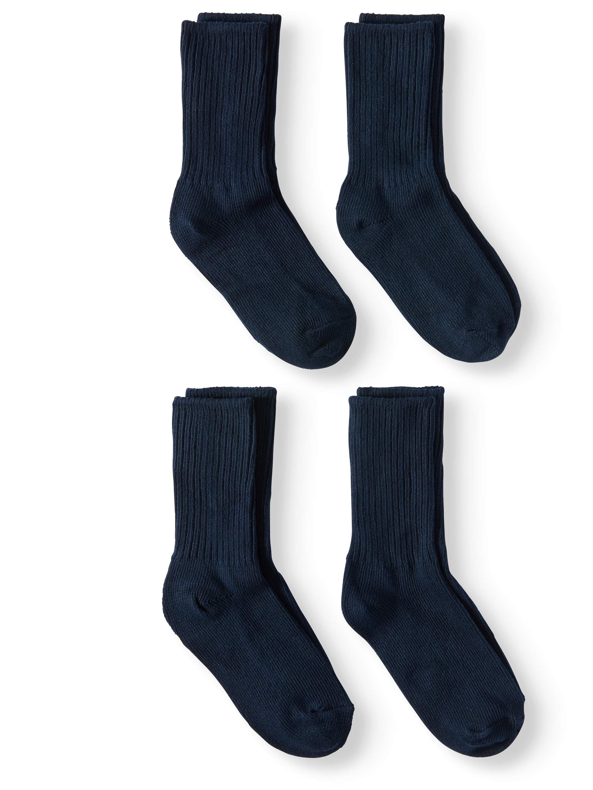 CLASSROOM Big Boys Uniform Rib Crew Socks 3 Pack