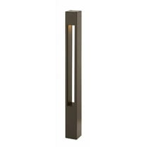 4W 1 Led Square Small Bollard 2 Inches Wide By 20 Inches High-Bronze Finish Hinkley Lighting 15502Bz