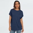thumbnail image 5 of SUNBS Women's Oversized Tops Business Casual Short Sleeve T-Shirt Summer Blouses, 5 of 7
