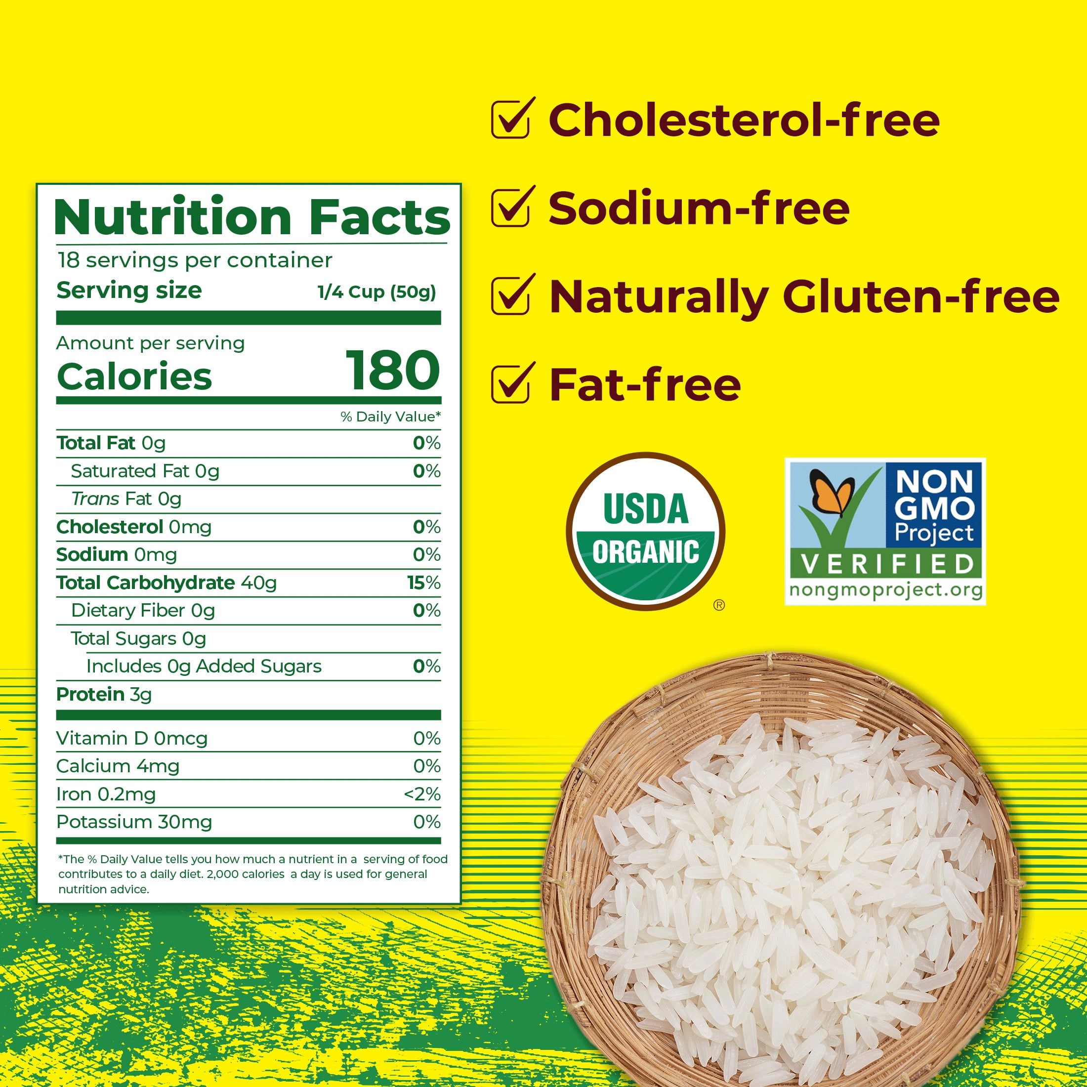 Golden Star Organic Thai Hom Mali Jasmine Rice, 2 lbs