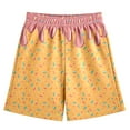 thumbnail image 4 of Bysome Boys Girls Icecream Shorts Size 13-14 Years Casual Soft Shorts Ice Cream Print High Waist With Pockets Summer Beach Kids Short Light Pink, 4 of 4