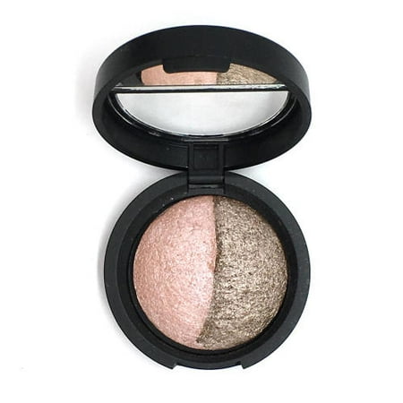 Eye Colour Duo Refill - Laura Geller Baked Marble Eye Shadow Duo, Fresco/Sable
