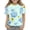 Blue, variant on Cute Summer Tops for Kids Girls Size 7-8 Casual Short Sleeve Crew Neck Girls Tops Funny Daisy Printed Tees Girls Fashion Tunic Tops Saffron 5-6 Years