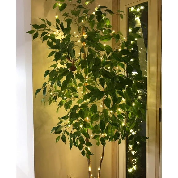 PYYAN-Plug in Fairy Lights with Switch 66 ft 200 LED String Lights, Warm White Copper Wire Lights Waterproof Indoor Outdoor Decorative Fairy Lights for Bedroom, Patio, Garden, Balcony, Dorm