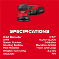 thumbnail image 4 of Milwaukee Tool M18 FUEL 5 Inch Random Orbital Sander, 4 of 12