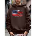 thumbnail image 3 of American Flag Print Boys Casual Pullover Long Sleeve Hoodies Sweatshirt For Independence Day, Kids Hoodie Tops Outdoor, 3 of 8