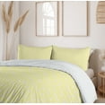 thumbnail image 5 of Ambesonne Floral Duvet Cover Sets, Minimalistic Daisy Flower, 2-King, Pale Yellow Orange White, 5 of 6