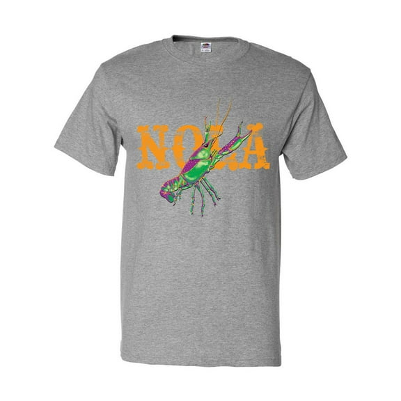 Inktastic Nola Mardi Gras Crayfish in Orange T-Shirt
