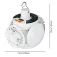 thumbnail image 3 of Solar Powered LED Football Light, Outdoor Camping & Emergency Lamp, Bright Portable Charging Light, Garden & Patio Use, 3 of 6