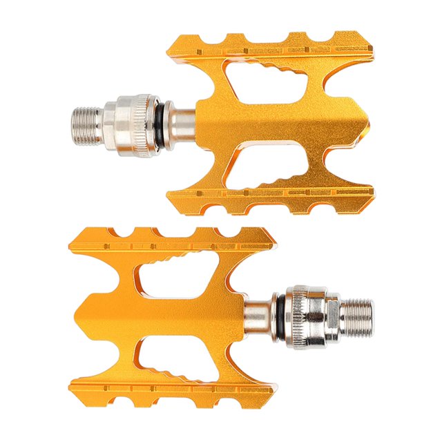 Pedales de Bicicleta Kusrkot 2 uds de Aleación de Aluminio Oro