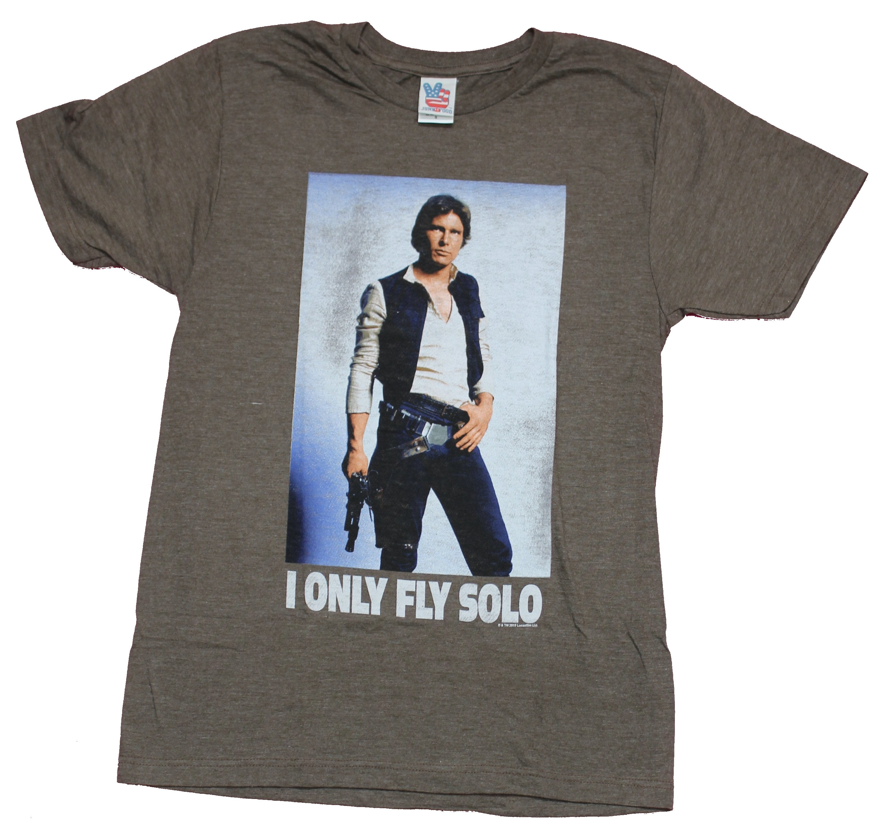 saltet jord Normalisering Star Wars Mens T-Shirt - Han Solo I Always Fly Solo (Medium) - Walmart.com
