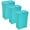 Blue, variant on YRLLENSDAN Garbage Can 13 Gallon Tall Kitchen Trash Can Garbage Can with Lid Automatic Trash Cans Touchless for Bedroom Bathroom Home Office 50 Liter,3 Pack Blue