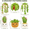 thumbnail image 2 of Crochet Kit for Beginners, Boriyuan Cactus Crochet Starter Set, DIY Hanging Potted Plants Knitting Supplies for Adults, 2 of 8