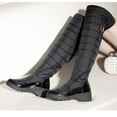 thumbnail image 6 of Bnwani Boots for Women Thick Wedge Casual Snow Boot Black Size 4.5, 6 of 7