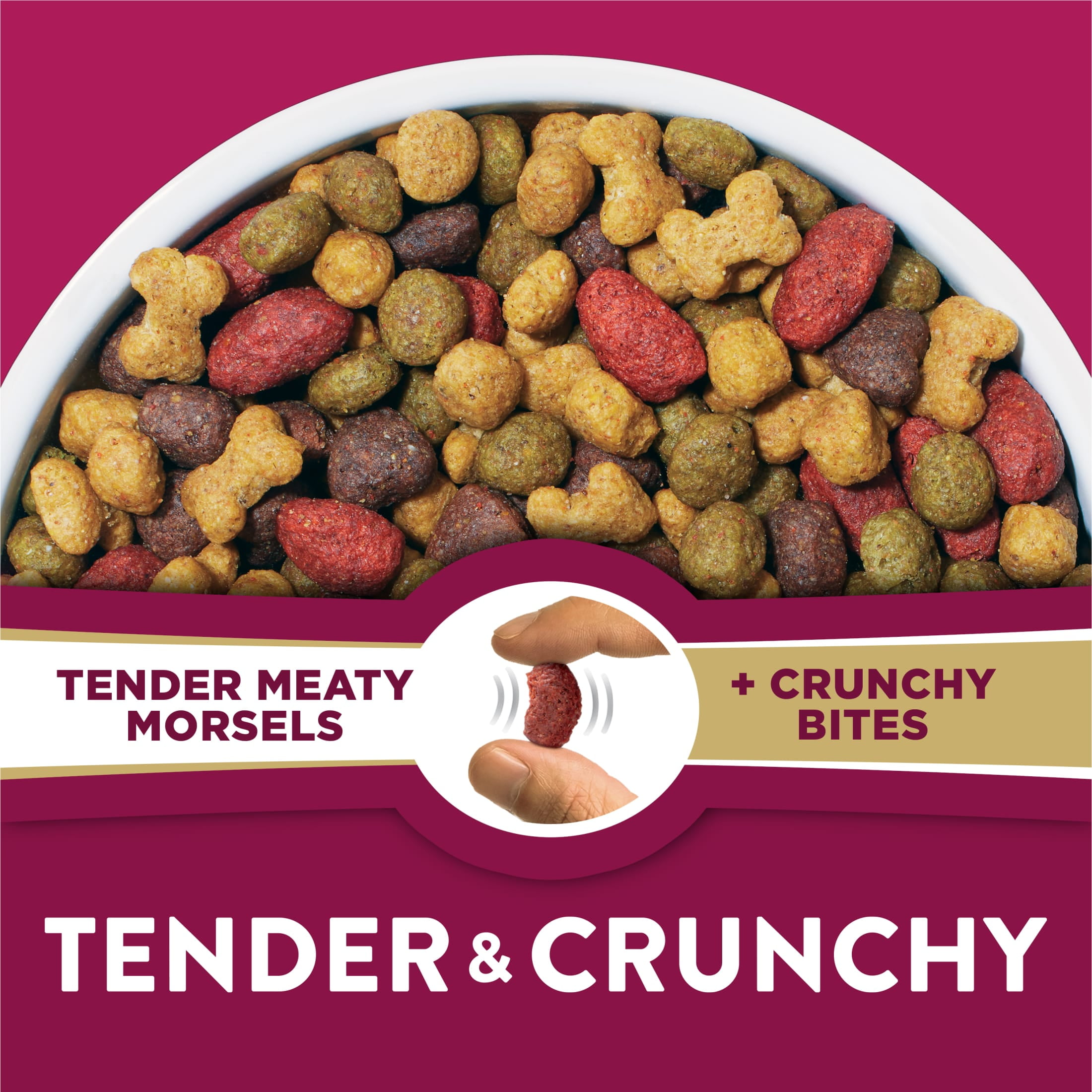 Purina Dog Chow Tender and Crunchy with Real Lamb and Turkey Flavor Adult Dry Dog Food, 30 lb Bag