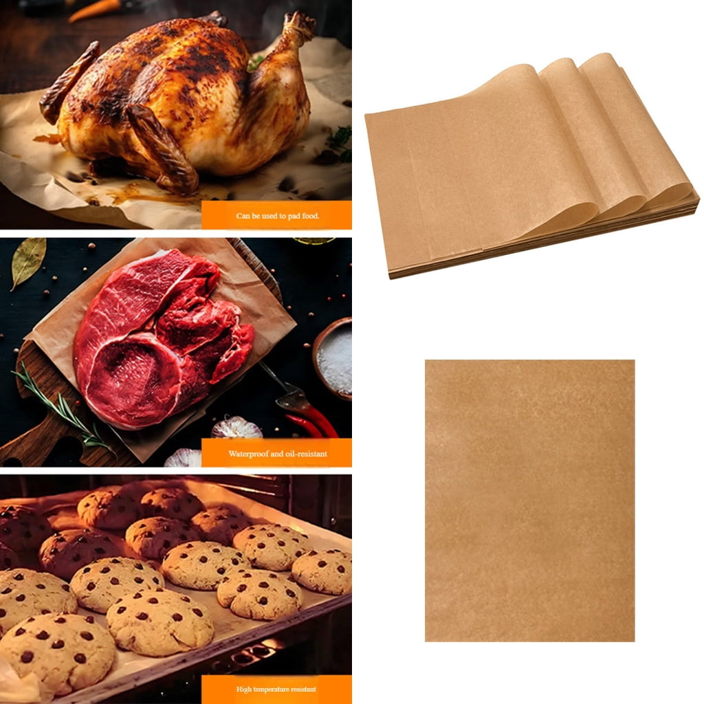 Zeiwohndc Double Side Oven Paper Food Grade Unbleached Parchment Effortlessly Cleaning