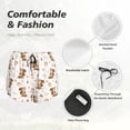 thumbnail image 4 of Balery Fall Squirrel Pantalones cortos deportivos para mujer con forro y dos bolsillos, elásticos, para entrenamiento, gimnasio, yoga-X-Large, 4 of 7