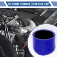 thumbnail image 2 of Unique Bargains 1 Pcs 30mm L 38mm/1.5" ID Black Blue Car Silicone Rubber Hose End Cap Silicone Reinforced Blanking Cap for Bypass Tube Universal, 2 of 7