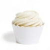 Dress My Cupcake Standard White Reusable Glitter Cupcake Wrappers, Set of 12