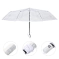 thumbnail image 4 of Miangastore Parapluie Blanc Transparent 1Pcs 34.6X2.3X2.3In, 4 of 8