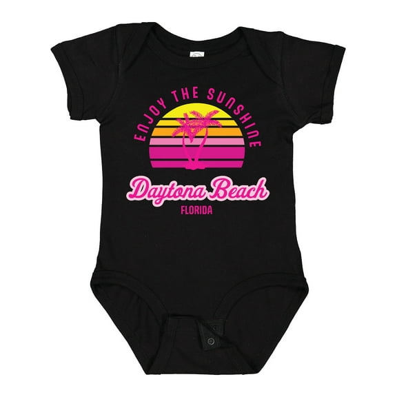 Inktastic Summer Enjoy the Sunshine Daytona Beach Florida in Pink Boys or Girls Baby Bodysuit