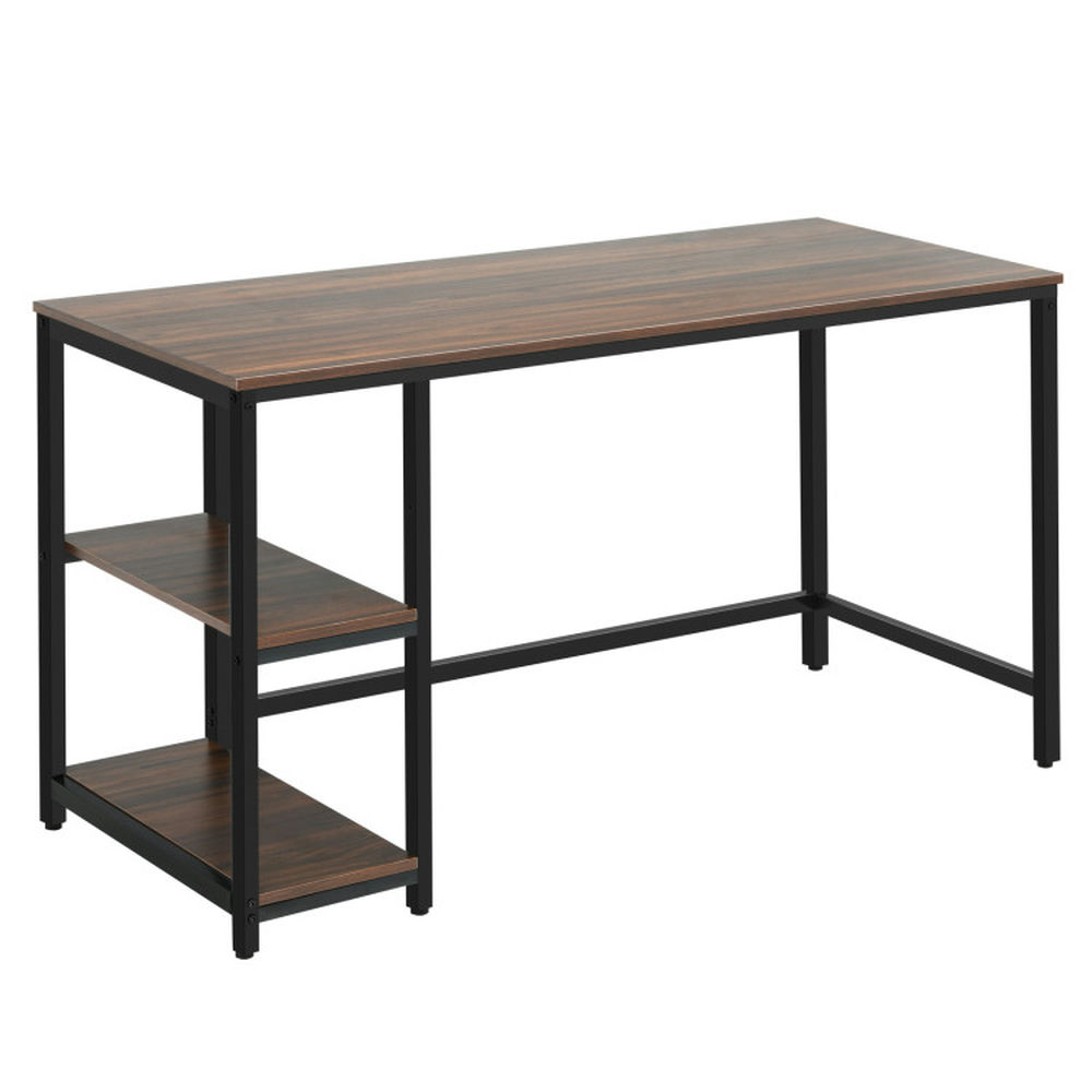 Demi Bonn 5" Computer Desk Office Study Table Workstation Home with Adjustable Shelf, Coffee