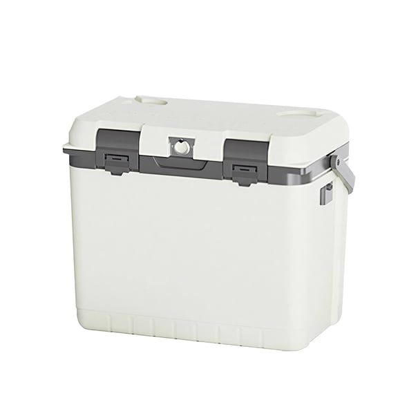 BN-LINK 30 Quart Cooler, Insulated Hard Ice Chest with Handle, Portable Hard Cooler for Camping,Travel,Picnic, Family Gatherings,White