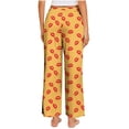 thumbnail image 6 of Womens Valentines Pajama Pants Soft Sleepwear Drawstring Wide Leg Lounge Bottoms Valentine's Love Printed Casual Pants, 6 of 6