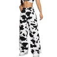 thumbnail image 5 of felwors Women's Cow Print Jeans High Waisted Straight Leg Denim Pants with Pockets, Western Cowgirl Outfit for Casual & Party Wear (Black, XXXXL), 5 of 6