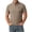 Coffee, variant on SAWOBUUN Mens Short Sleeve 1/4 Zip Shirt Quick Dry Breathable Stand Collar Top Lightweight Athletic Work T-Shirt
