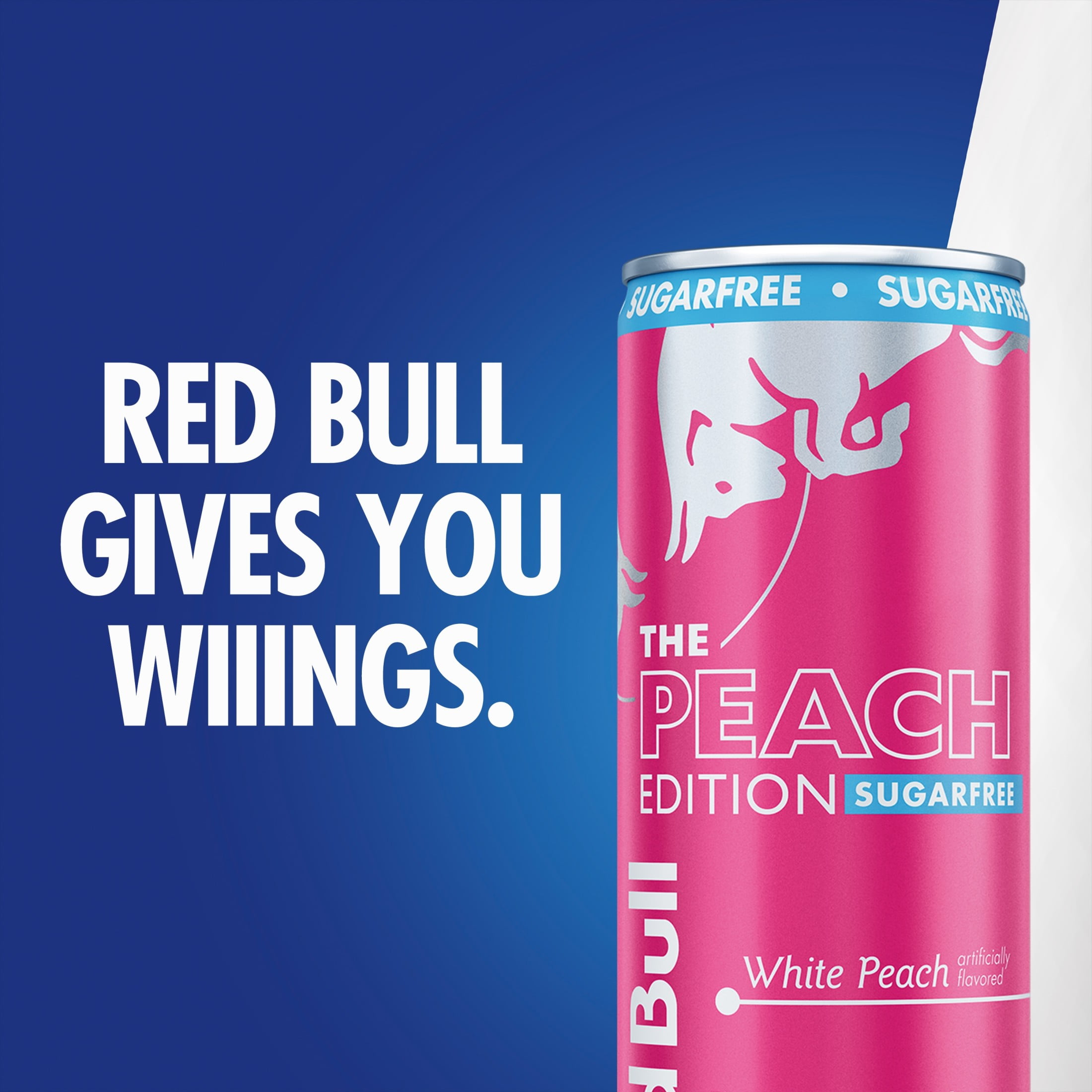 Red Bull Peach Edition Sugarfree Energy Drink,  White Peach,  8.4 fl. oz.,  6 x 4 Cans