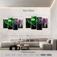 thumbnail image 4 of Elephant Stock Record Player Wall Art - Horizontal Multi Panel Canvas - Living Room Wall Decor - Music Multi Panel - Green And Pink Decor - 84" x 54", 4 of 8