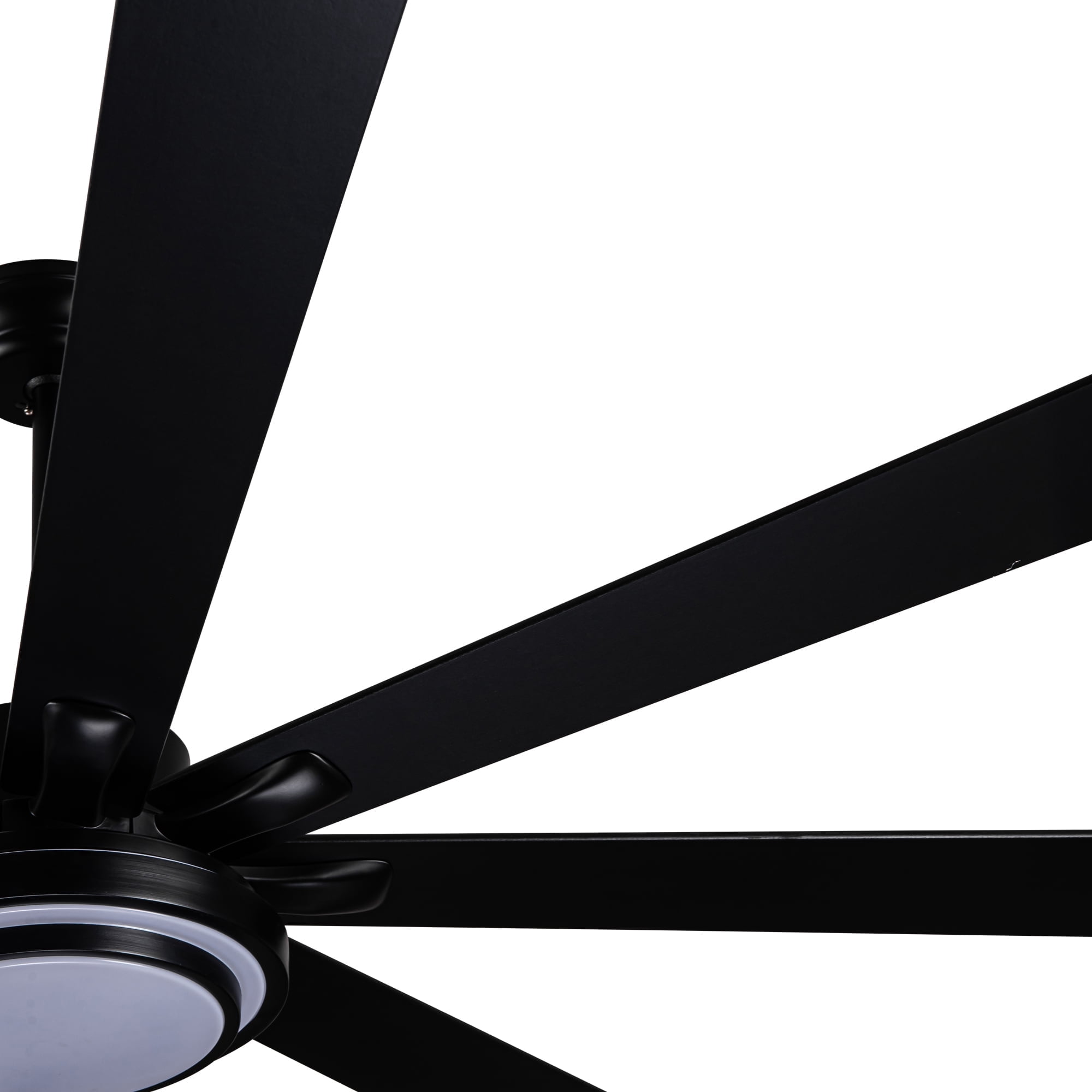 Wellspeed 72 in. Large Ceiling Fan with 8 Blades and Remote, Modern Contemporary Indoor, Black