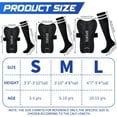 thumbnail image 3 of Soccer Shin Guards and Socks shin guard for Toddler Youth, Lightweight Soccer Shin Pads Protective Defender Gear for Sports Game-Black,S, 3 of 12