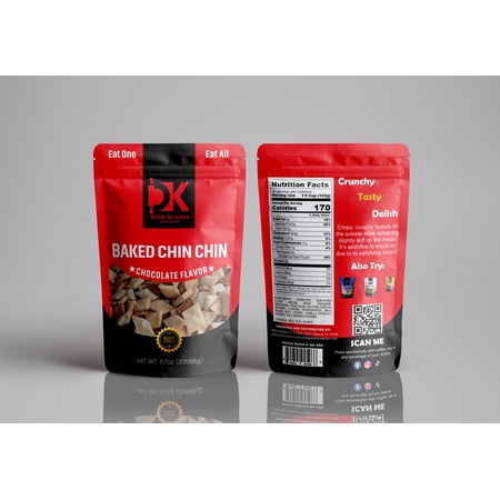 Delish Kreations Baked Chin Chin Chocolate Flavor 11.7oz Delish Kreations Baked Chin Chin Chocolate Flavor 11.7oz