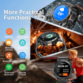 thumbnail image 3 of Smart Watches for Men (Answer/Make Call), 1.53" HD Military Smartwatch, 50+ Days Extra-Long Battery Life Fitness Tracker, Flashlight/110+Sports/Sleep Monitor/IP68 Waterproof Android iOS, 3 of 7