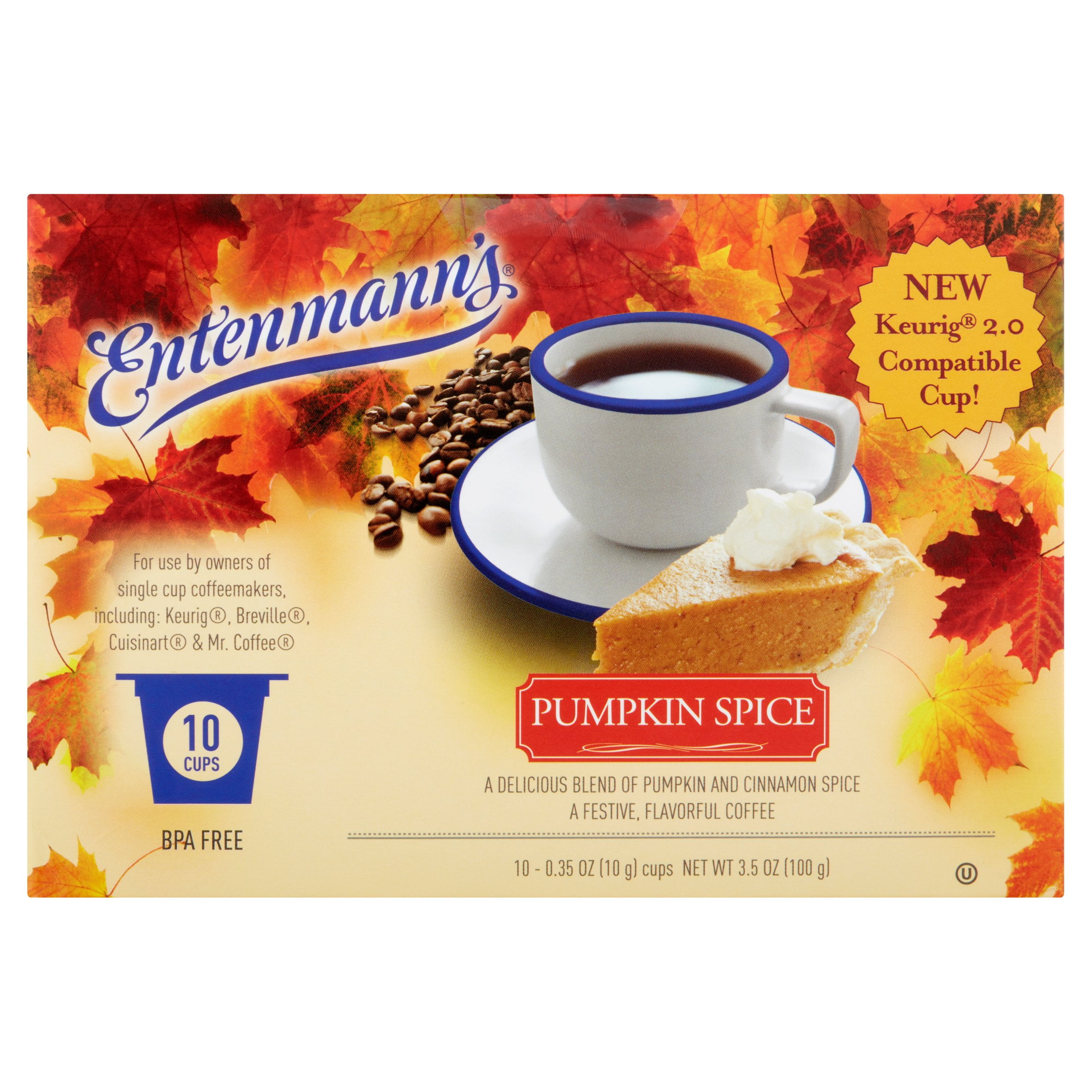 Entenmann's Pumpkin Spice Coffee Capsule/KCup, 20 Count