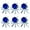 Navy Blue, variant on Blue Boutonniere for Men Wedding Set of 6,Groom and Best Man Boutonniere Aificial Flowers for Wedding Anniversary,Ceremonies, Graduation Parties