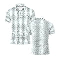 thumbnail image 5 of Tbopshirt Mens Shirts Short Sleeved Plus Size with Collar Business Collar Casual Sports Printed Button Top Shirt,S-3XL, 5 of 6