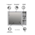 thumbnail image 3 of Botiquín Organizador de Baño DECOMOBIL con Espejo Minimalista, 3 of 5