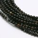 thumbnail image 1 of Natural Black Agate Bead Strands Round Dyed & Heated 3mm Hole: 0.8mm about 126pcs/strand 16 inch, 1 of 2