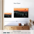 thumbnail image 4 of Elephant Stock Misty Mountain Eagles Wall Art - Horizontal Canvas Wall Art - Living Room Wall Decor - Nature Canvas - Orange And Black Decor - 12" x 8", 4 of 8