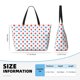 thumbnail image 4 of Easygdp Red Blue Polka Dots Bolsa de Viaje de Playa de Gran Capacidad, Bolsa Tote Perfecta para la Playa, Escapadas de Fin de Semana y Viajes, 4 of 7