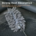 thumbnail image 5 of IESWKP Microfiber Duster for Cleaning with 2 Replaceable Heads, Hand Washable Dusters Extendable & Detachable Pole for Effortless Cleaning - Home, Car, Ceiling Fan, Furniture - Grey, 5 of 8