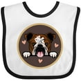 thumbnail image 3 of Inktastic English Bulldog for Dog Lover Girls Baby Bib, 3 of 4