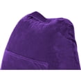 thumbnail image 6 of Husband Pillow Original Standard+ Pillow Cover Only Purple Color - Washable/Removable Replacement Soft Microplush Pillow Case for Standard Size Reading Pillow w/ Long Zipper, Back and Side Pockets, 6 of 8