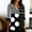 Black, variant on Womens Button Down Shirts Long Sleeve Polka Dots Blouse Business Casual Work Tops